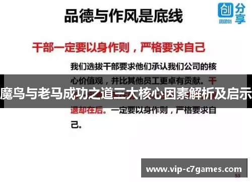 魔鸟与老马成功之道三大核心因素解析及启示